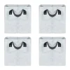 QUVIO Opbergmand Vilt - Grijs - Set van 4