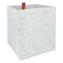 QUVIO Organizer vierkant - 23 x 26,5 cm - Vilt - Grijs