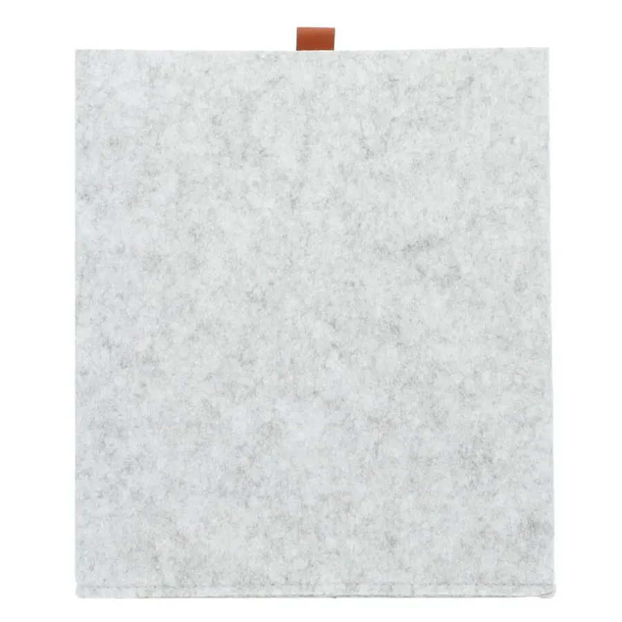 QUVIO Organizer vierkant - 23 x 26,5 cm - Vilt - Grijs