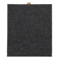 Opbergmanden-QUVIO Organizer vierkant - 23 x 26,5 cm - Vilt - Donker grijs
