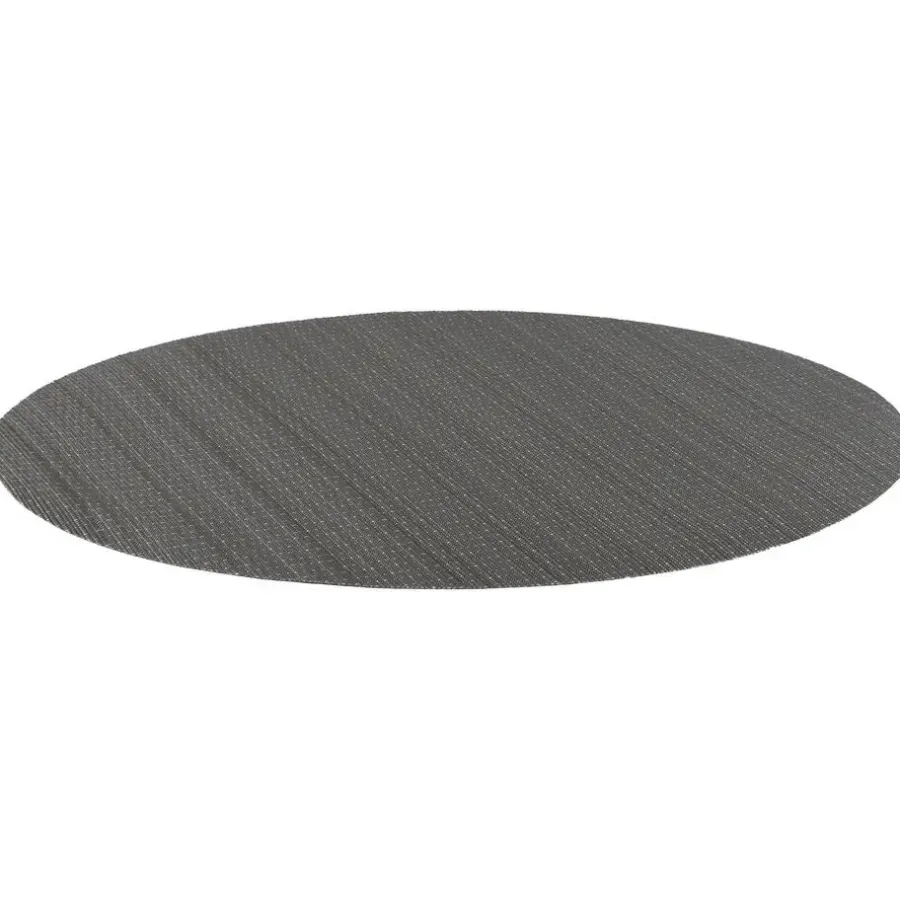 Placemats-QUVIO Placemat ovaal - 32 x 45 cm - Grijs/bruin - Set van 6