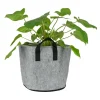 QUVIO Plantenzak - 30 x 25 cm - Vilt - Grijs