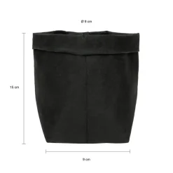 QUVIO Plantenzak uitwasbaar 9x9x15cm - Zwart