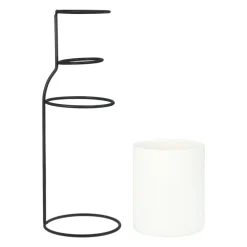 QUVIO Vaas - Keramiek met metalen frame