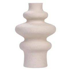 QUVIO Vaas - Keramisch - 21 cm - Beige
