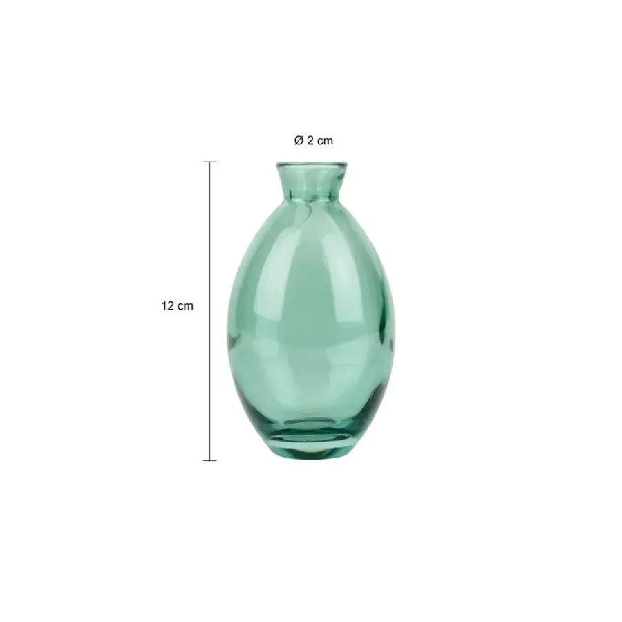 QUVIO Vazen set van 3 - Glas - Groen