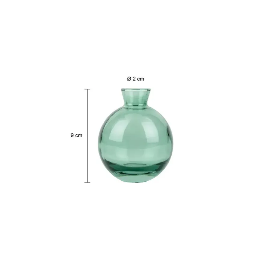 QUVIO Vazen set van 3 - Glas - Groen