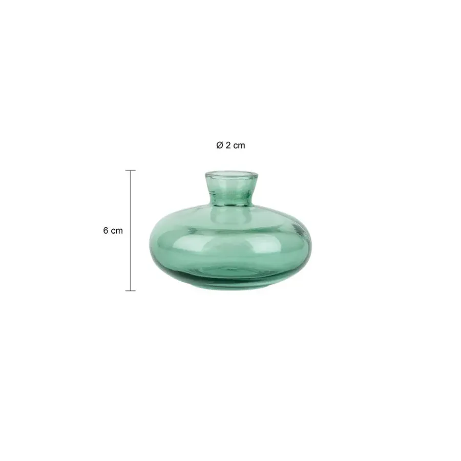 QUVIO Vazen set van 3 - Glas - Groen