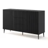 Dressoirs-Homlando Ravenna B dressoir ladekast 150 2D3S gefreesd MDF folie mat