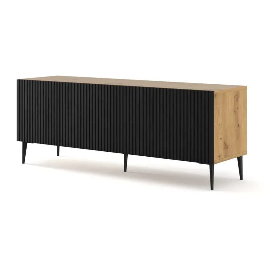 Homlando Ravenna B TV-meubel 150 3D gefreesd MDF folie mat