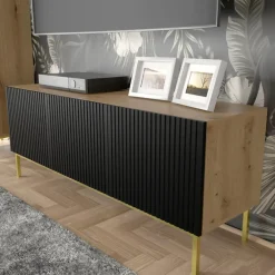 Homlando Ravenna B TV-meubel 150 3D gefreesd MDF folie mat