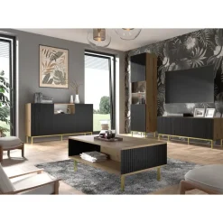 Homlando Ravenna B TV-meubel 150 3D gefreesd MDF folie mat