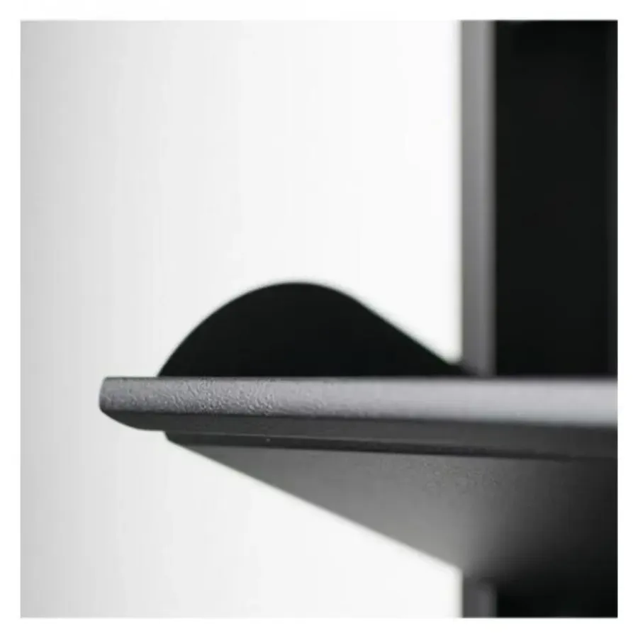 Schoenenkasten-Redin Design Pippen industrieel schoenenkast 6 lade zwart - 15x98x86 cm