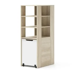 Bureaus-Homlando Rek met bureau Samoa-Fuji 165cm sonoma eik / mat wit