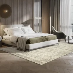 Laagpolige Vloerkleden-Muratap Relax Oslo - Laagpolig Effen Vloerkleed - Creme - 160x230 CM