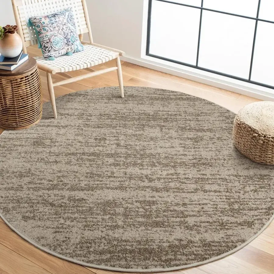 Muratap Relax Oslo - Laagpolig Effen Vloerkleed - Beige - 150 CM ROND