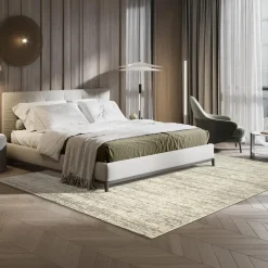 Muratap Relax Oslo - Laagpolig Effen Vloerkleed - Creme - 200x200 CM Vierkant