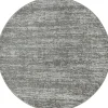 Laagpolige Vloerkleden|Ronde Vloerkleden-Muratap Relax Oslo - Laagpolig Effen Vloerkleed - Grijs - 150 CM ROND
