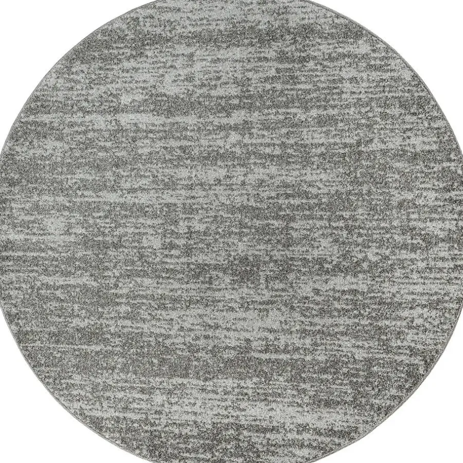 Laagpolige Vloerkleden|Ronde Vloerkleden-Muratap Relax Oslo - Laagpolig Effen Vloerkleed - Grijs - 150 CM ROND