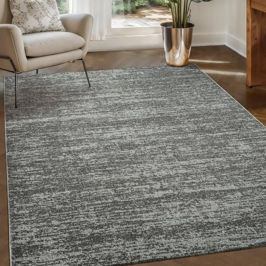Muratap Relax Oslo - Laagpolig Effen Vloerkleed - Grijs - 240x340 CM