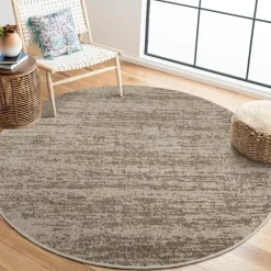 Muratap Relax Oslo - Laagpolig Effen Vloerkleed - Beige - 240 CM ROND