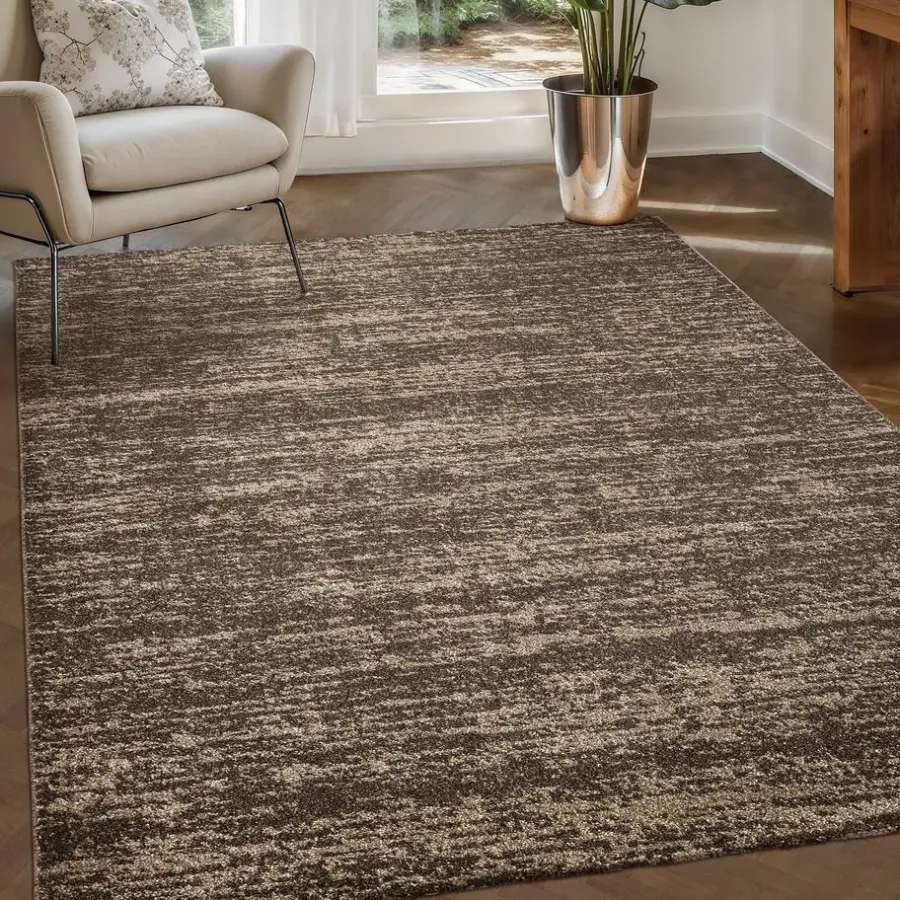 Muratap Relax Oslo - Laagpolig Effen Vloerkleed - Bruin - 140x200 CM