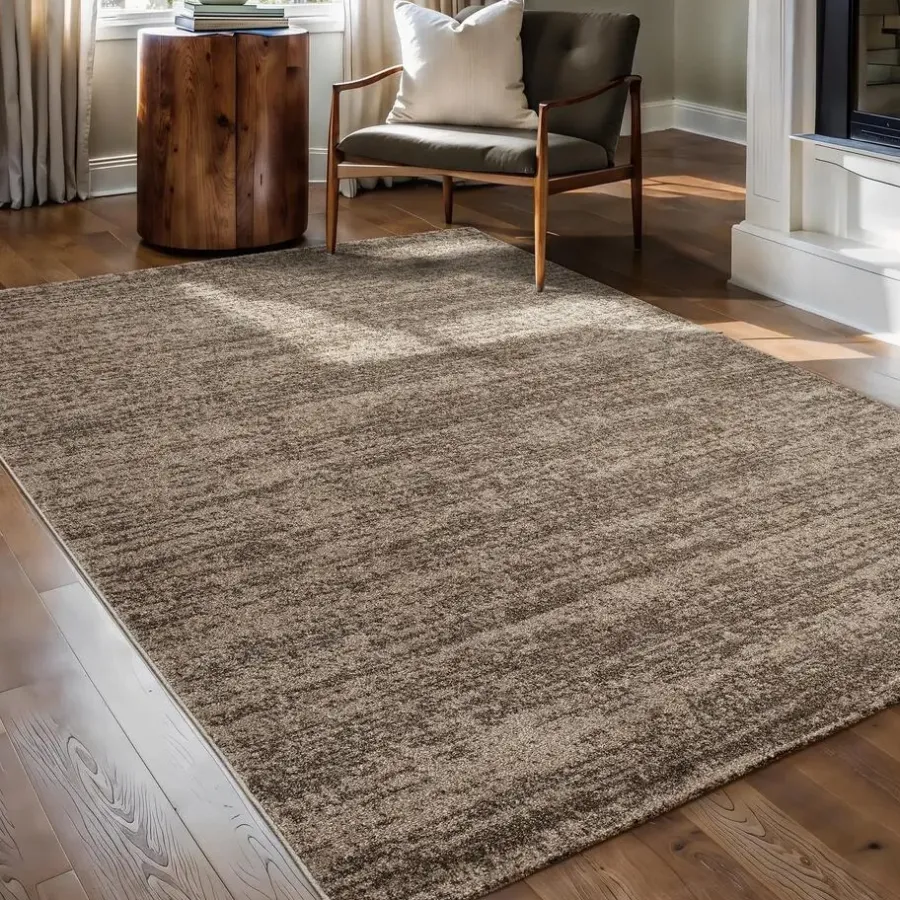 Muratap Relax Oslo - Laagpolig Effen Vloerkleed - Bruin - 140x200 CM