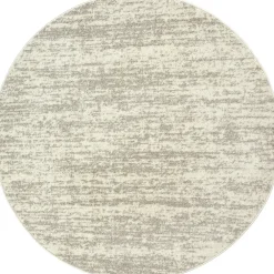 Ronde Vloerkleden-Muratap Relax Oslo - Laagpolig Effen Vloerkleed - Creme - 200 CM ROND