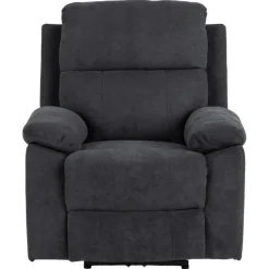 Fauteuils-Giga Living Relaxfauteuil Donkergrijs - 95x90x98cm - Verstelbaar - Rinda