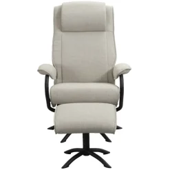 Leen Bakker Relaxfauteuil Vincent incl. hocker - zand