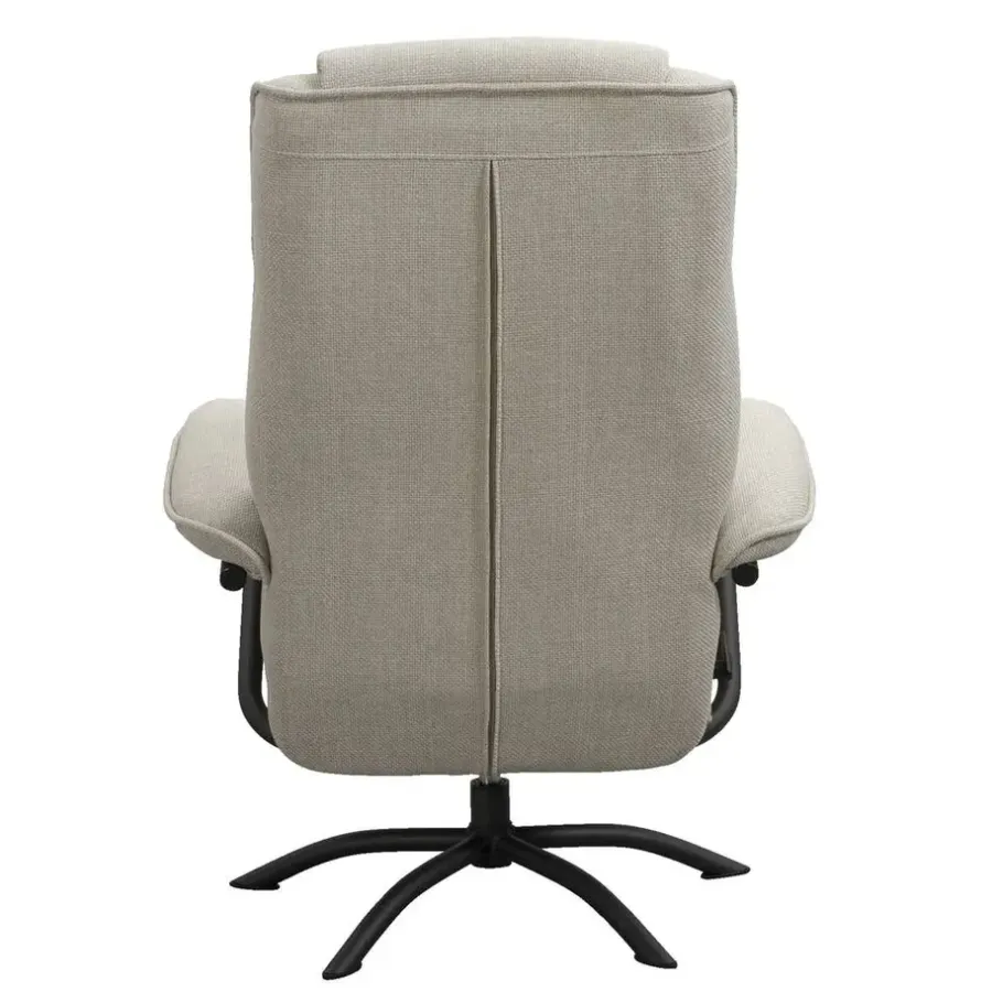 Leen Bakker Relaxfauteuil Vincent incl. hocker - zand