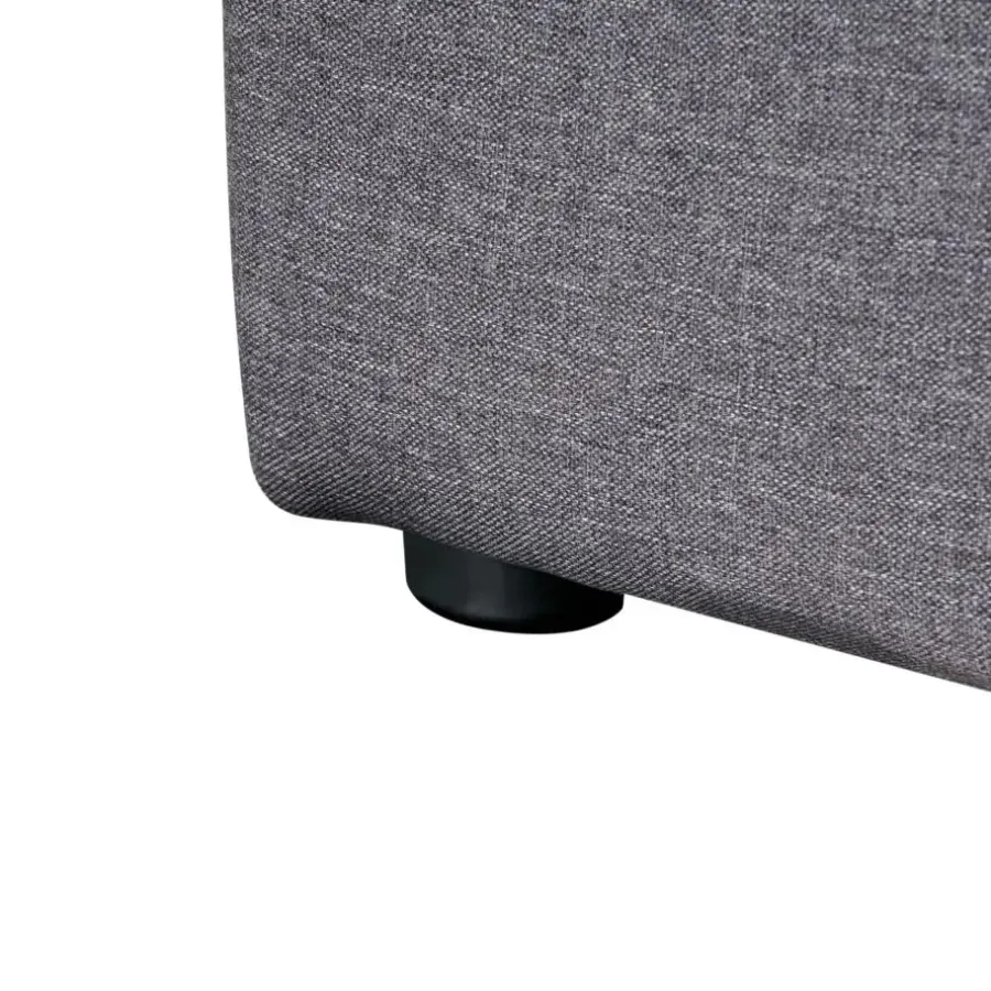 Beliani RENNES - Bed met opbergruimte - Grijs - 160x200 cm - Polyester
