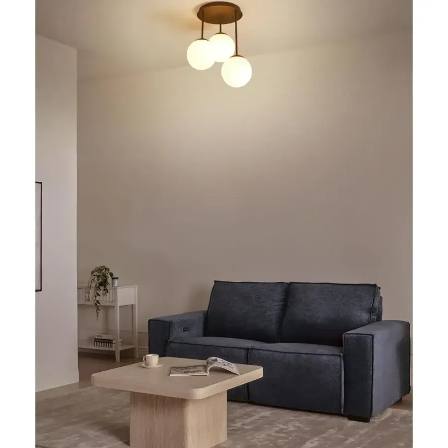 Spots-Leen Bakker RIANA - Plafondlamp 3 lichten - Zwart - IJzer