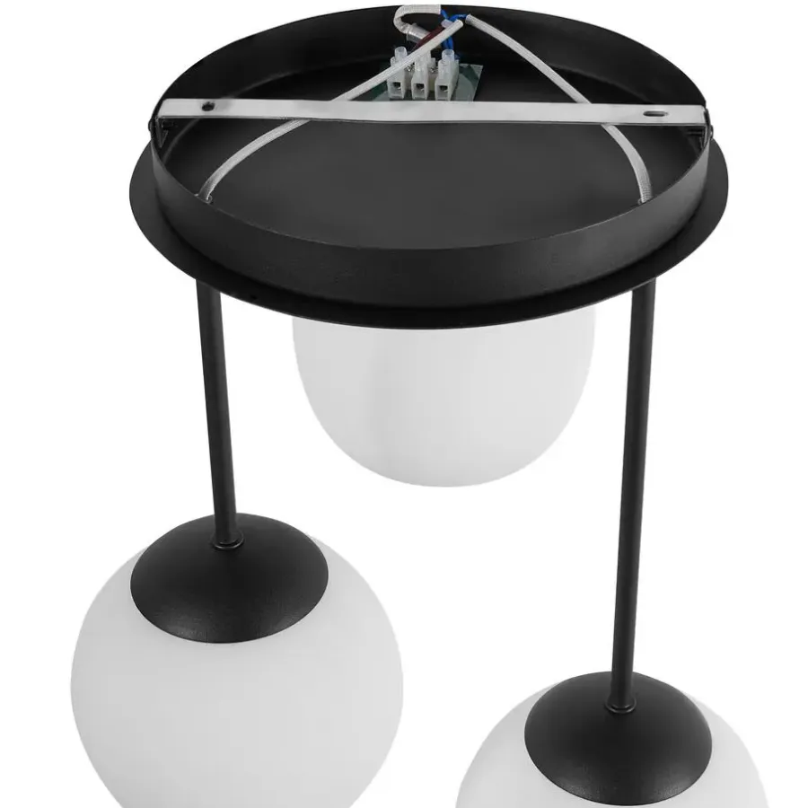 Spots-Leen Bakker RIANA - Plafondlamp 3 lichten - Zwart - IJzer