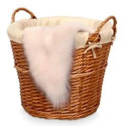 Kipit Rieten opberg mand - gevlochten riet - bruin - 51 x 45 x 28 cm