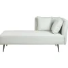 Loveseats-Beliani RIOM - Chaise longue - Mintgroen - Rechtszijdig - Stof