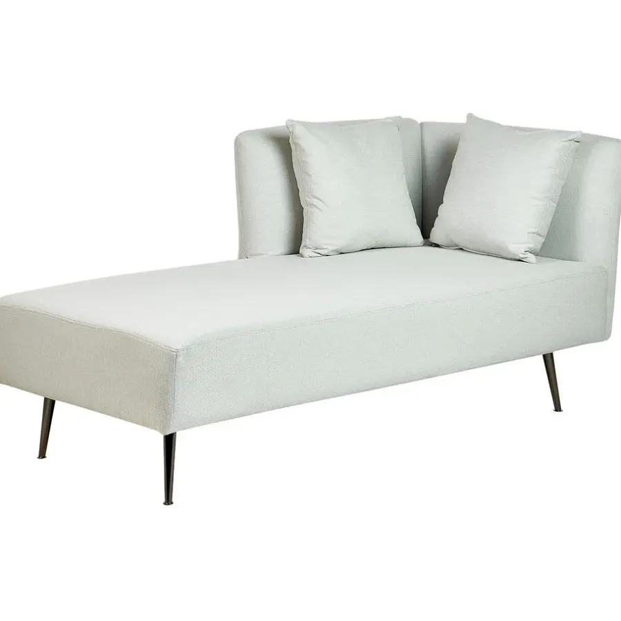 Loveseats-Beliani RIOM - Chaise longue - Mintgroen - Rechtszijdig - Stof