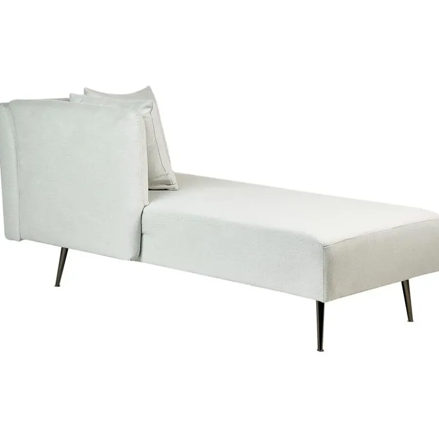Loveseats-Beliani RIOM - Chaise longue - Mintgroen - Rechtszijdig - Stof