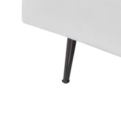Beliani RIOM - Chaise longue - Wit - Linkszijdig - Stof