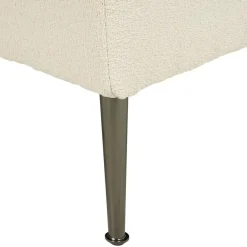 Beliani RIOM - Chaise longue - Wit - Linkszijdig - Bouclé