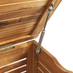 Beliani RIVIERA - Kussenbox - Lichte houtkleur - 130 cm - Acaciahout