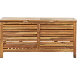 Beliani RIVIERA - Kussenbox - Lichte houtkleur - 130 cm - Acaciahout