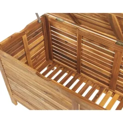 Beliani RIVIERA - Kussenbox - Lichte houtkleur - 130 cm - Acaciahout