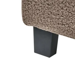 Beliani ROANNE - Eenpersoonsbed - Taupe - 90 x 200 cm - Bouclé