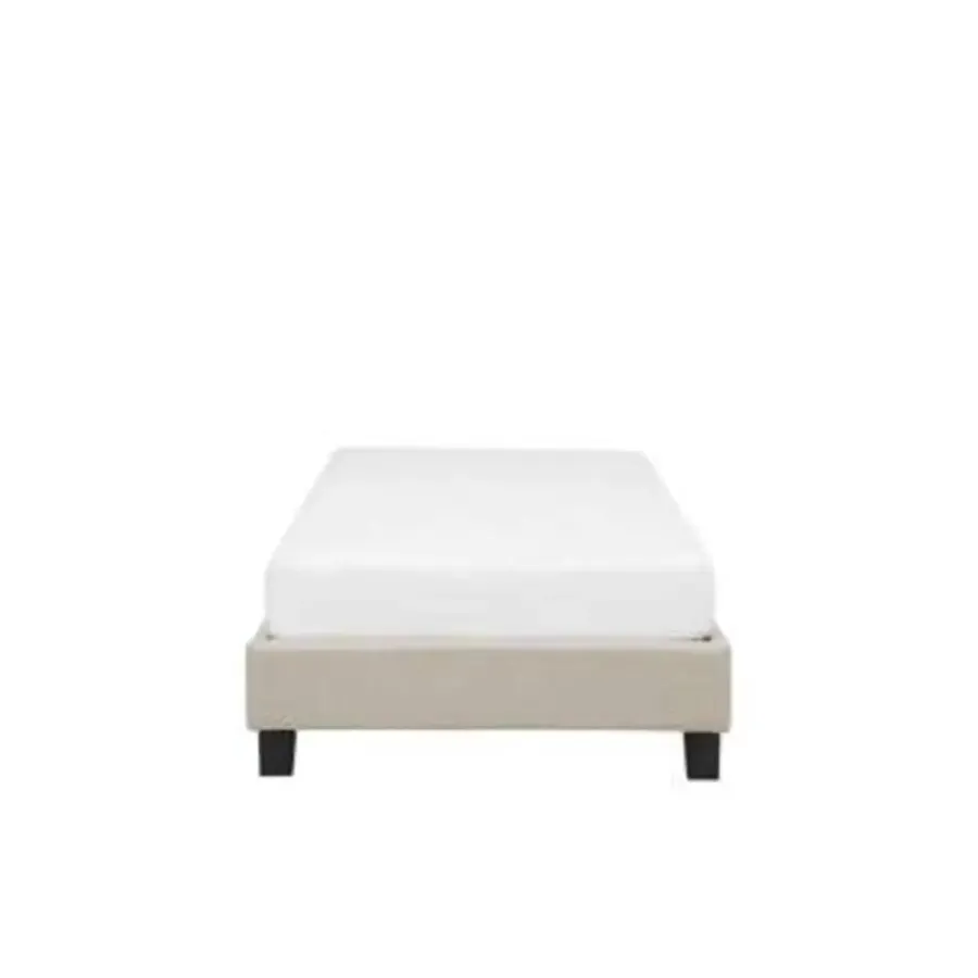 1-Persoons Bedden-Beliani ROANNE - Kinderbed - Beige - 90 x 200 cm - Polyester