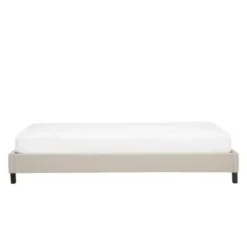 1-Persoons Bedden-Beliani ROANNE - Kinderbed - Beige - 90 x 200 cm - Polyester