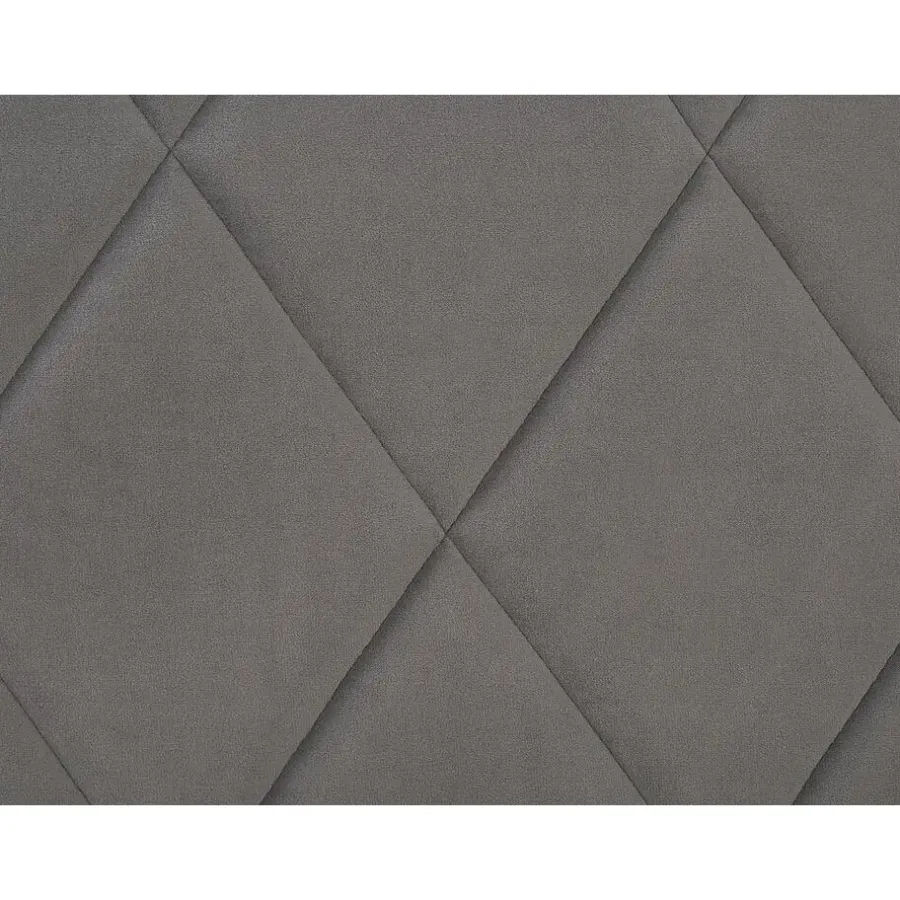 Twijfelaars-Beliani ROCHEFORT - Bed met opbergruimte - Grijs - 140 x 200 cm - Fluweel
