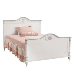 Kinderbedden-Merkloos Romantic twijfelaar meisjes bed 200 x 120 cm