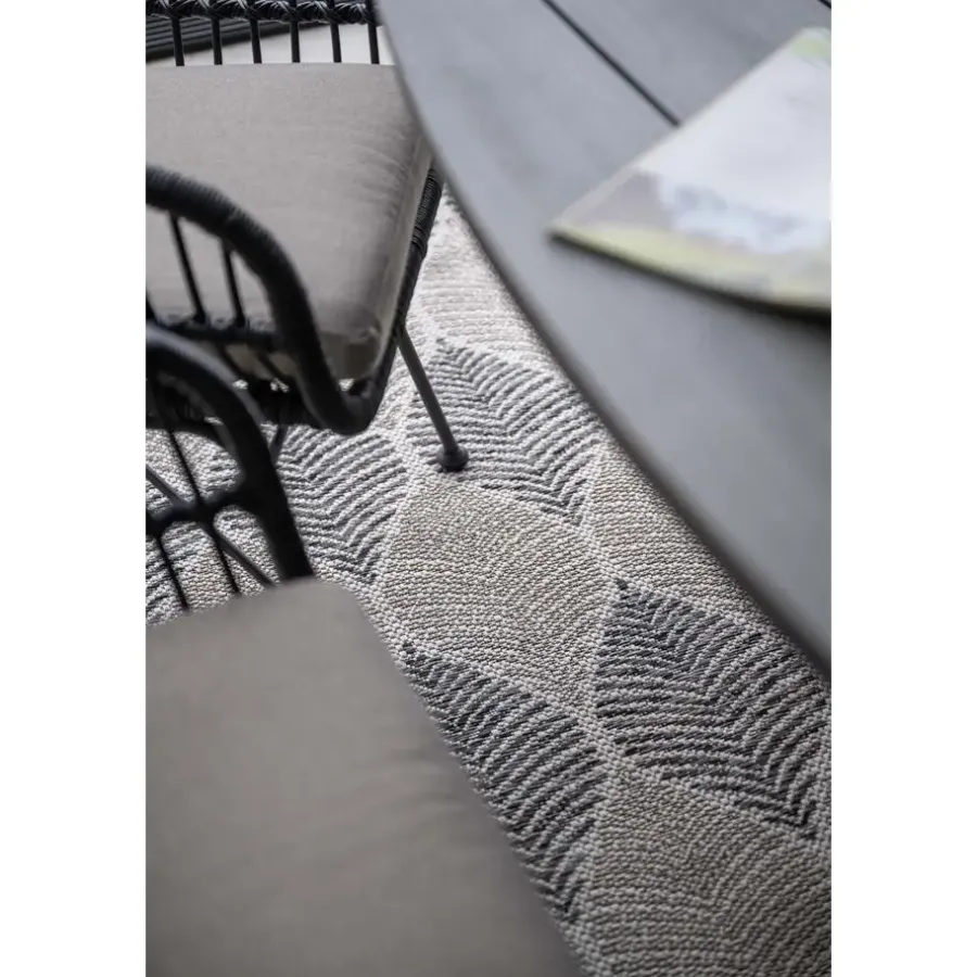 Garden Impressions Ronde 4-persoons tuinset - Edison tafel - 4 Margriet stoelen