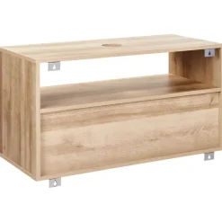 Leen Bakker ROSELL - Hangende wastafelkast - Lichthout - 86 x 45 cm - Vezelplaat